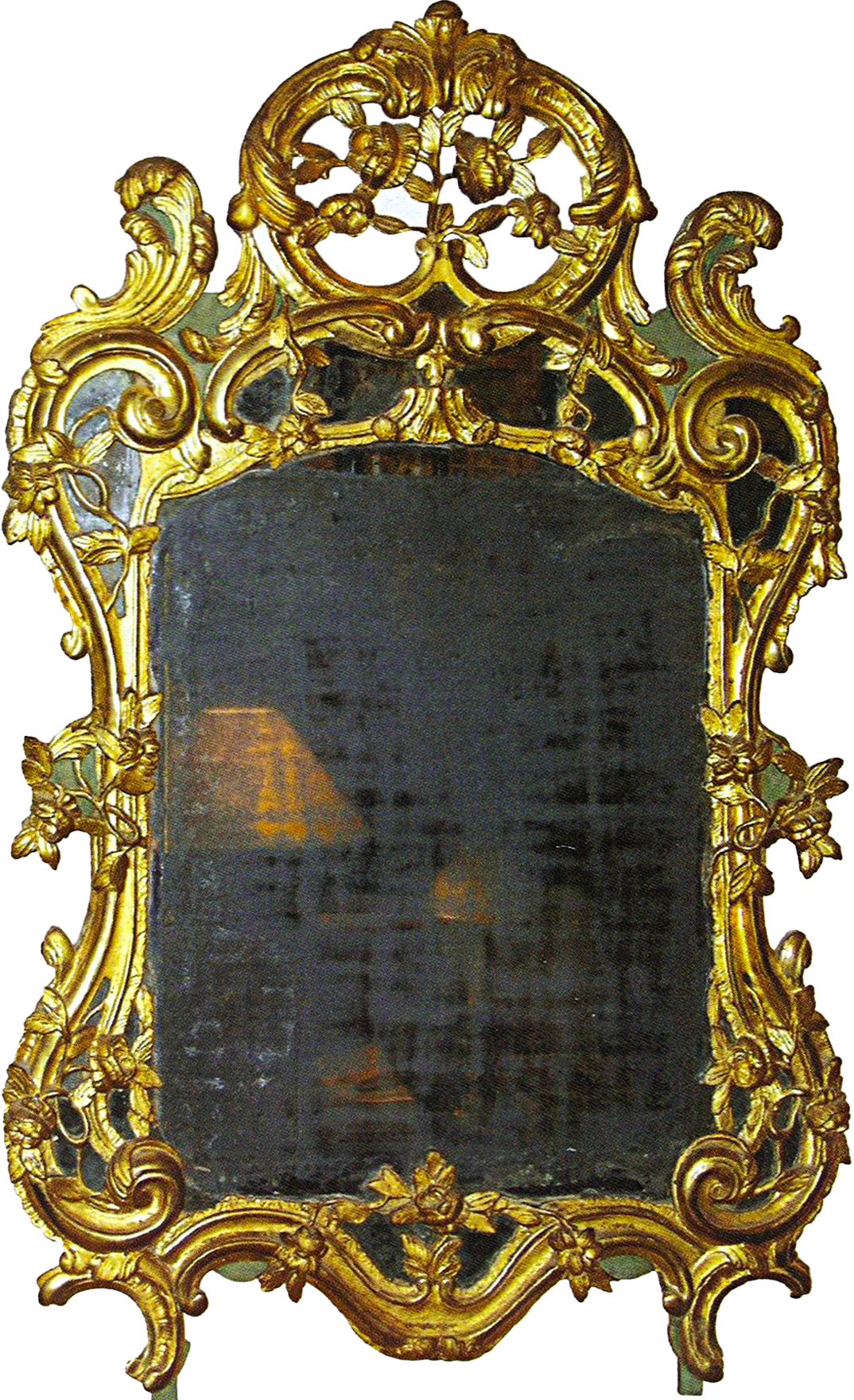 Photo Miroir Dorure sur Bois à la feuille d'or Paris Neuilly