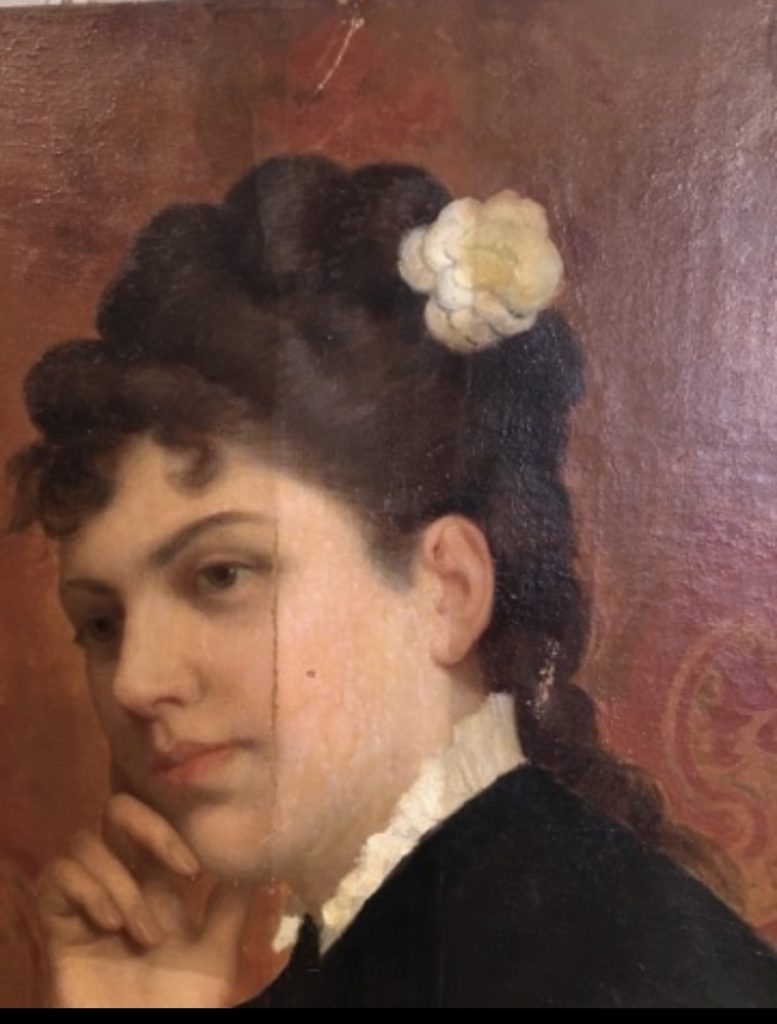 Photo restauration de tableau - Avant